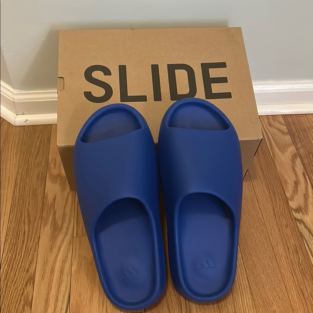 YZY Made By Adidas Blue Slides - Men